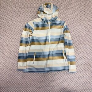 Women’s O'Neill White Hoodie with Blue and Gold Stripes